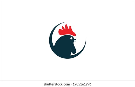 Rooster Cock chicken icon vector illustration template design symbol