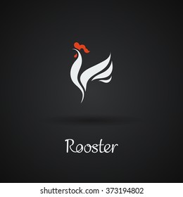 Rooster, Cock, Chicken Vector Illustration. Logo Design. Emblem, Symbol.