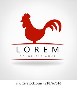 Rooster. Cock Logo