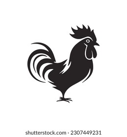 Rooster or cock logo vector icon template