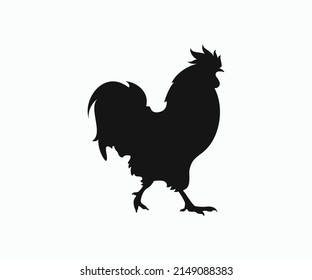 Rooster or Cock Vectors. Black Rooster Vector. Rooster logo vector.