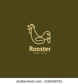 Rooster Coffe Shop Or Business Logo