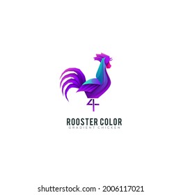 Rooster color gradient modern color