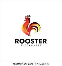 Rooster company logo design template