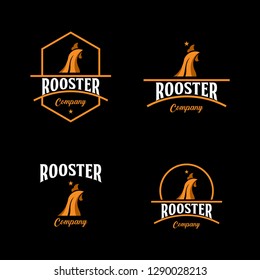 Rooster Company Logo Vector Template Design Illustration
