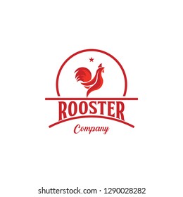 Rooster Company Logo Vector Template Design Illustration