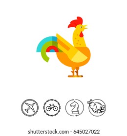 Rooster Concept Icon