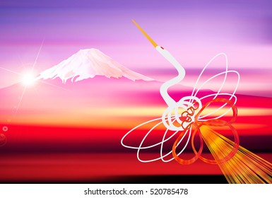 Rooster crane greeting card background