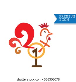 Rooster design for Chinese New Year celebration