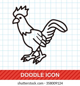 rooster doodle