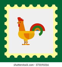 Rooster flat icon