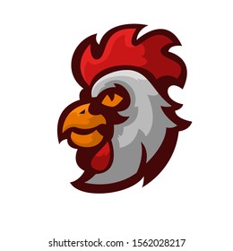  rooster head eSports Mascot Logo.vector logo
