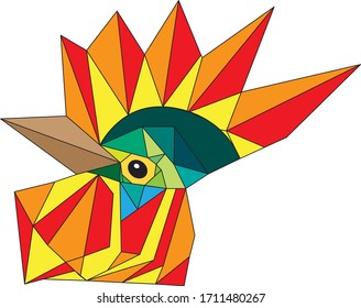 Rooster head excellent element for a restaurant logo