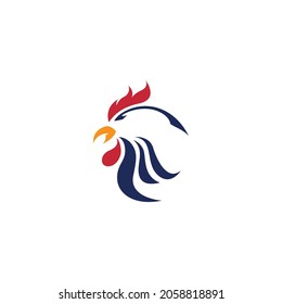 Roster-Kopf-Symbol-Logo Vektordesign