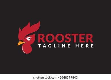 rooster head logo design. logo icon vector illustration