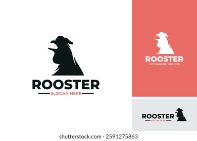 Rooster Head Logo Design Template