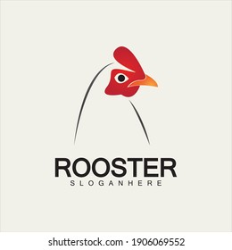 Rooster head logo vector icon symbol illustration design.Rooster  chicken  cock. Abstract vector illustration