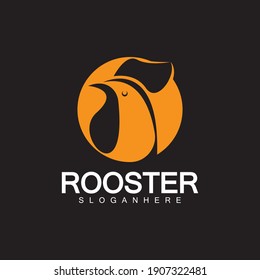 Rooster head logo vector icon symbol illustration design.Rooster  chicken  cock. Abstract vector illustration