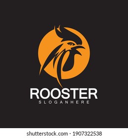 Rooster head logo vector icon symbol illustration design.Rooster  chicken  cock. Abstract vector illustration