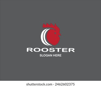 Rooster head logo vector icon symbol illustration design.Rooster chicken cock. Abstract vector illustration