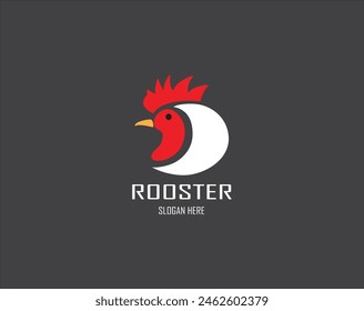 Rooster head logo vector icon symbol illustration design.Rooster chicken cock. Abstract vector illustration