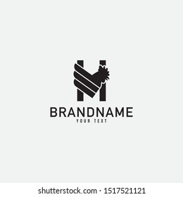 Rooster head logowith red and dark purple color. Creative rooster head logo design inspiration. can be used as symbols, brand identity, company logo, icons, or others. 