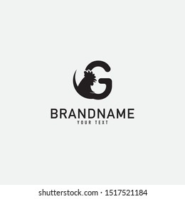 Rooster head logowith red and dark purple color. Creative rooster head logo design inspiration. can be used as symbols, brand identity, company logo, icons, or others. 