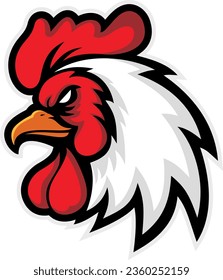 Masa de la cabeza de gallo, ilustración vectorial