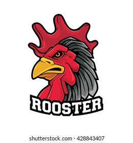 Rooster Head Vector Illustration Stock Vector (Royalty Free) 428843407 ...