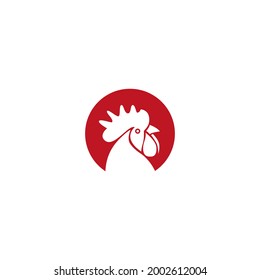 rooster head vector illustration for icon, symbol or logo
