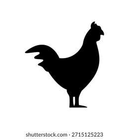 Ícone de galo Animais domésticos Estilo de design sólido