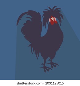 Rooster icon illustration vector isolated