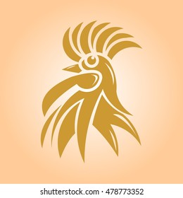 Rooster Icon. Image of 2017 year of Rooster.