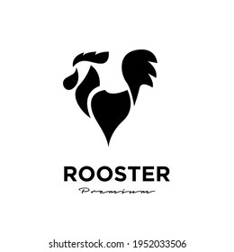 Rooster icon logo design template Vector Illustration
