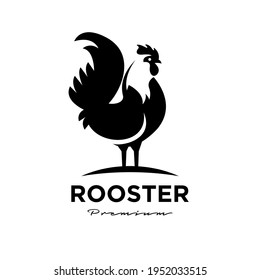 Rooster icon logo design template Vector Illustration