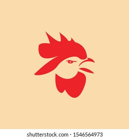 rooster icon logo design vector