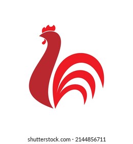 rooster icon logo illustration vector