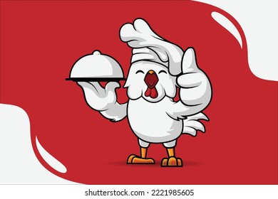 rooster icon or mascot vector design element template
