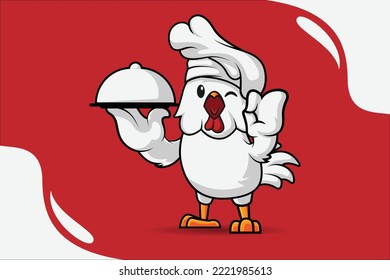 rooster icon or mascot vector design element template