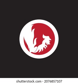 Rooster icon and symbol template illustration