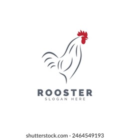 Rooster icon template design vector icon illustration