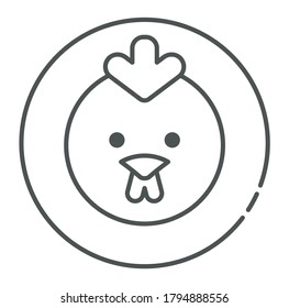 Rooster icon vector illustration design
