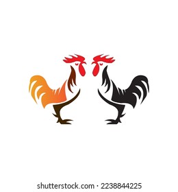 rooster icon vector illustration simple design