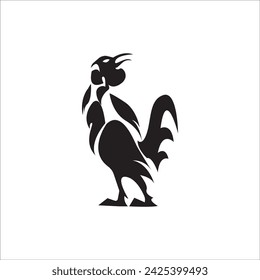 ICONO DE GALLO ILUSTRACIÓN VECTORIAL DISEÑO DE SÍMBOLOS