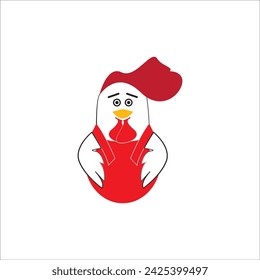 ROOSTER ICON VECTOR ILLUSTRATION SYMBOL DESIGN