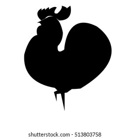 rooster icon - vector illustrator