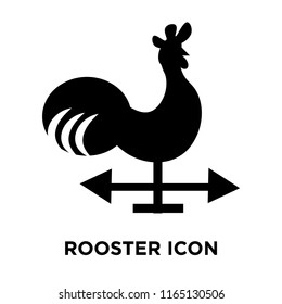 Rooster icon vector isolated on white background, Rooster transparent sign , navigation symbols