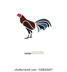 rooster icon.rooster.vector illustration.