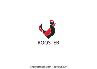 Rooster icons. Zodiac symbol of 2017. Vector illustration. EPS 8.