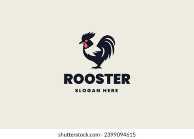 logotipo de gallos, vector animal, marca comercial